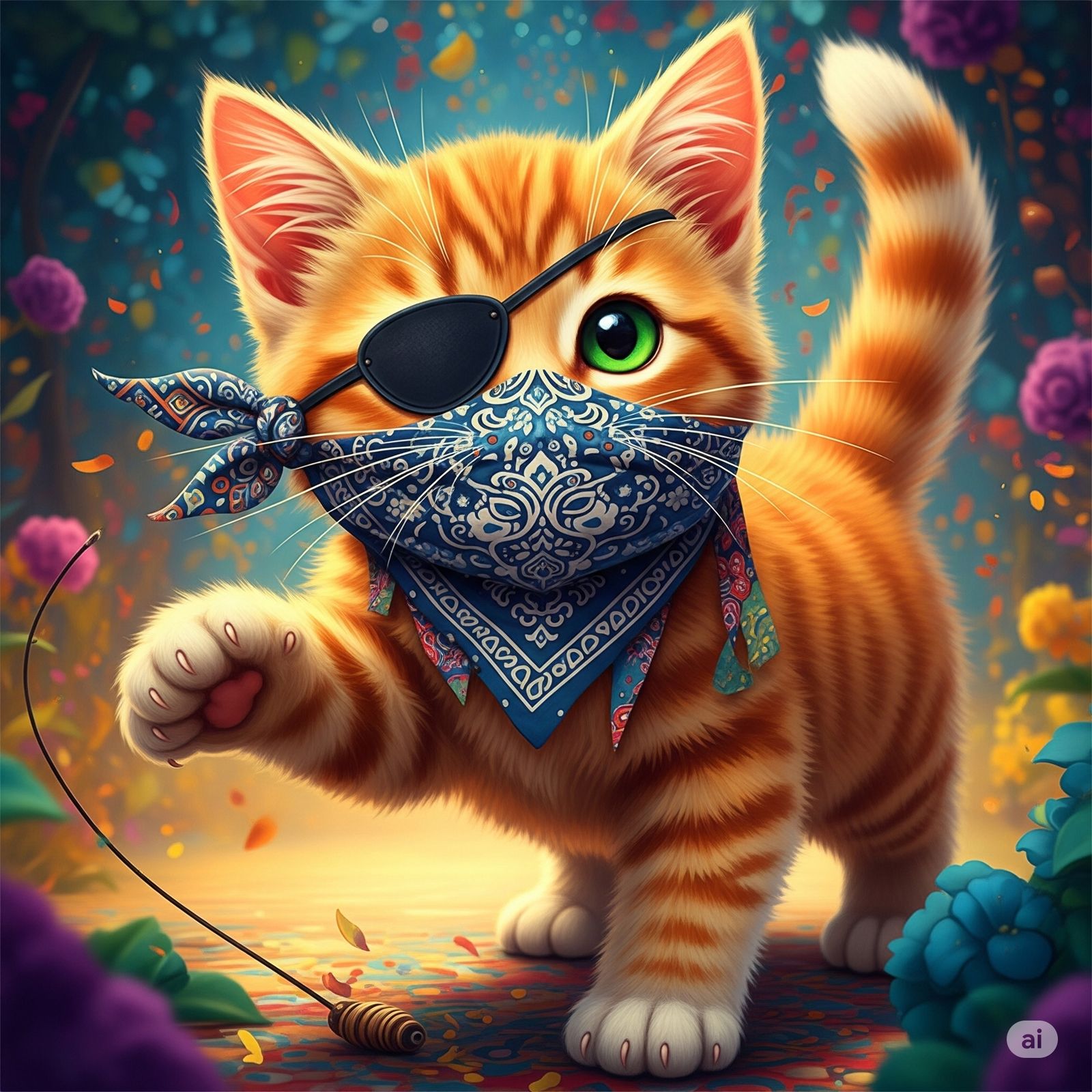 Ginger Pirate cat