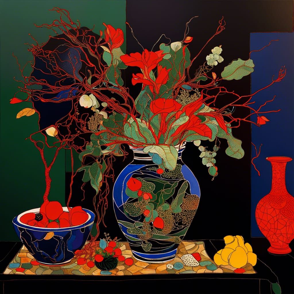 Still life with bush flowers III