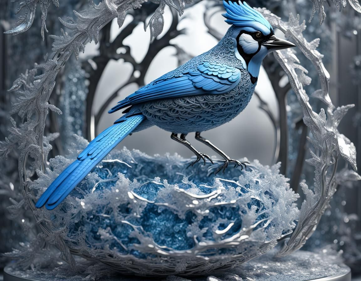 A beautiful 3D photorealistic hyperrealistic ultra-detailed final render of an epic intricate frozen ...  by @AMaZeN1227755