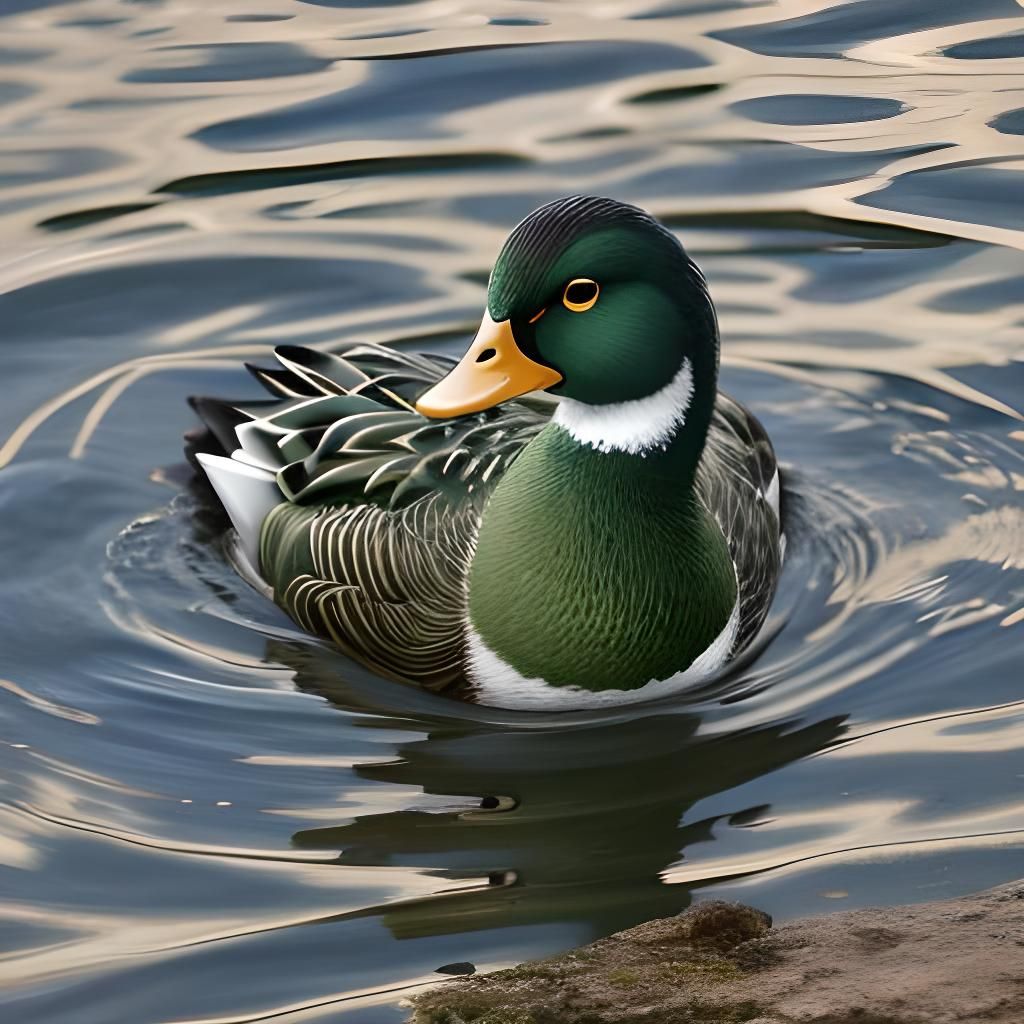 Minimalist Duck Illustration