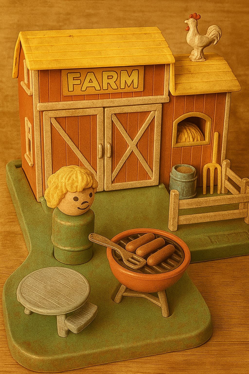 1970's Retro Playskool Angelo Playset