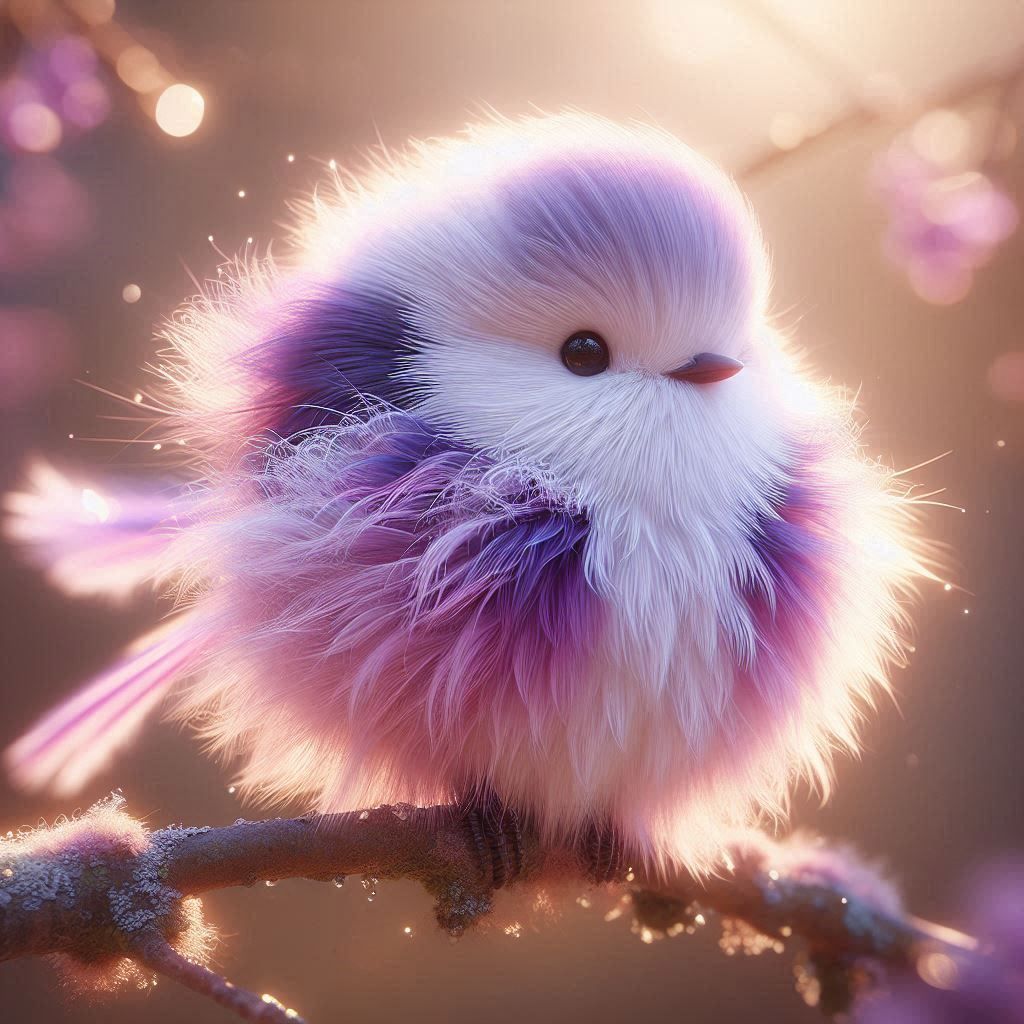 fluffy bird