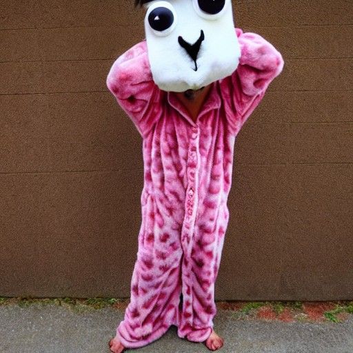 Funny llama with pajama