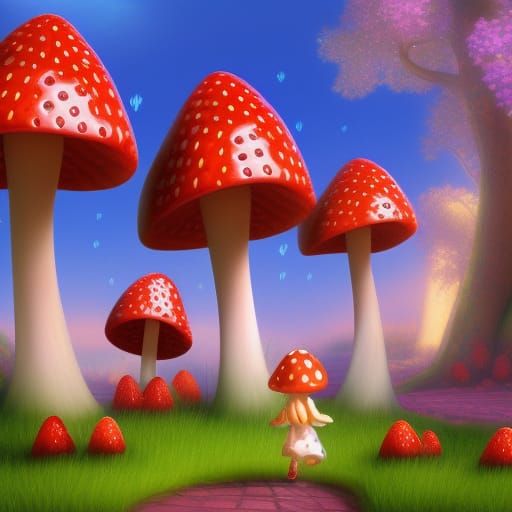 Strawberry  Mushrooms