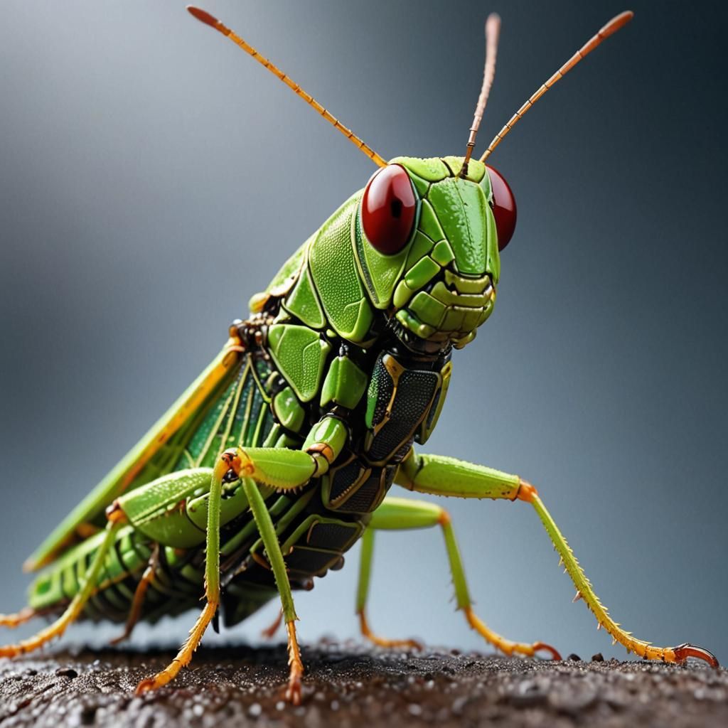 Macro Photography Grasshopper  by @JustBubu