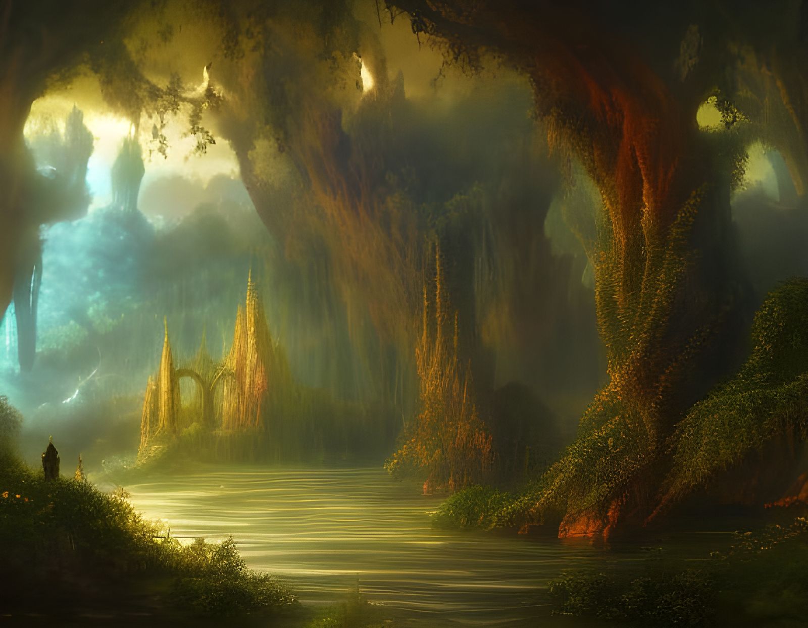 An ancient magical forest - AI Generated Artwork - NightCafe Creator