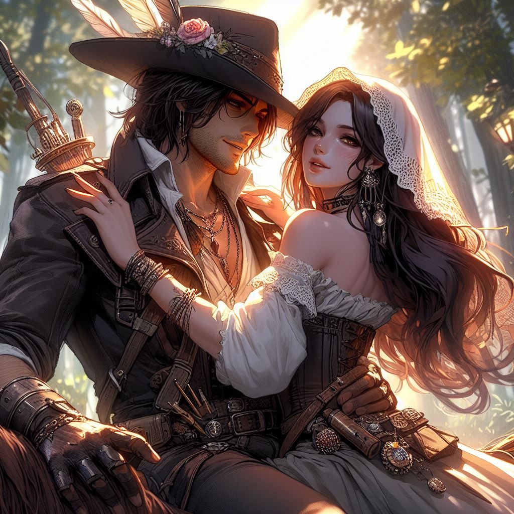 D3 Swarthy Brigand and His Lady