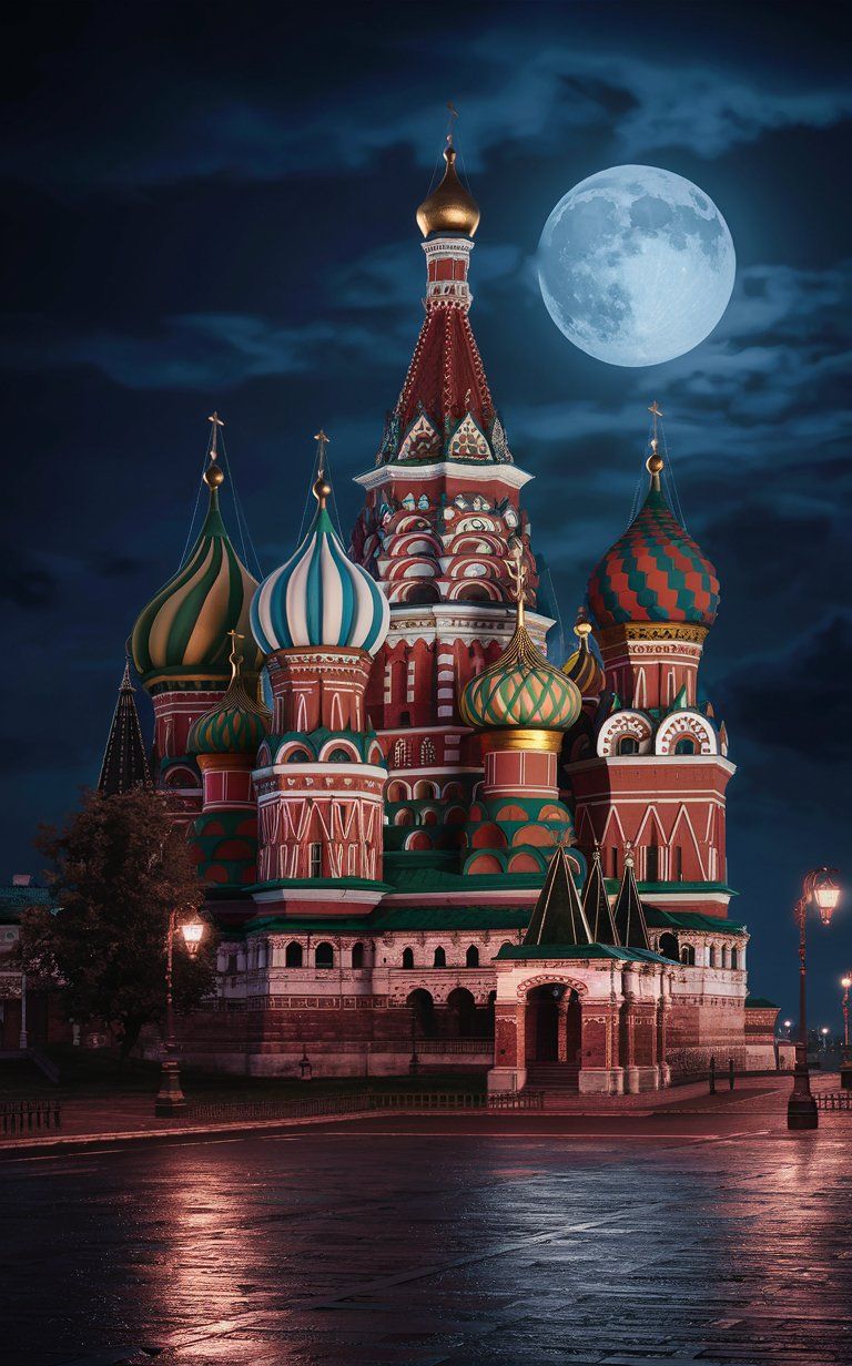 Saint Basil´s cathedral in Moskau/Russia