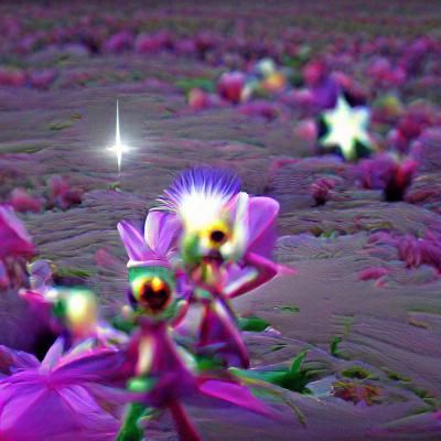 flower humanoids eating starlight 8k resolution