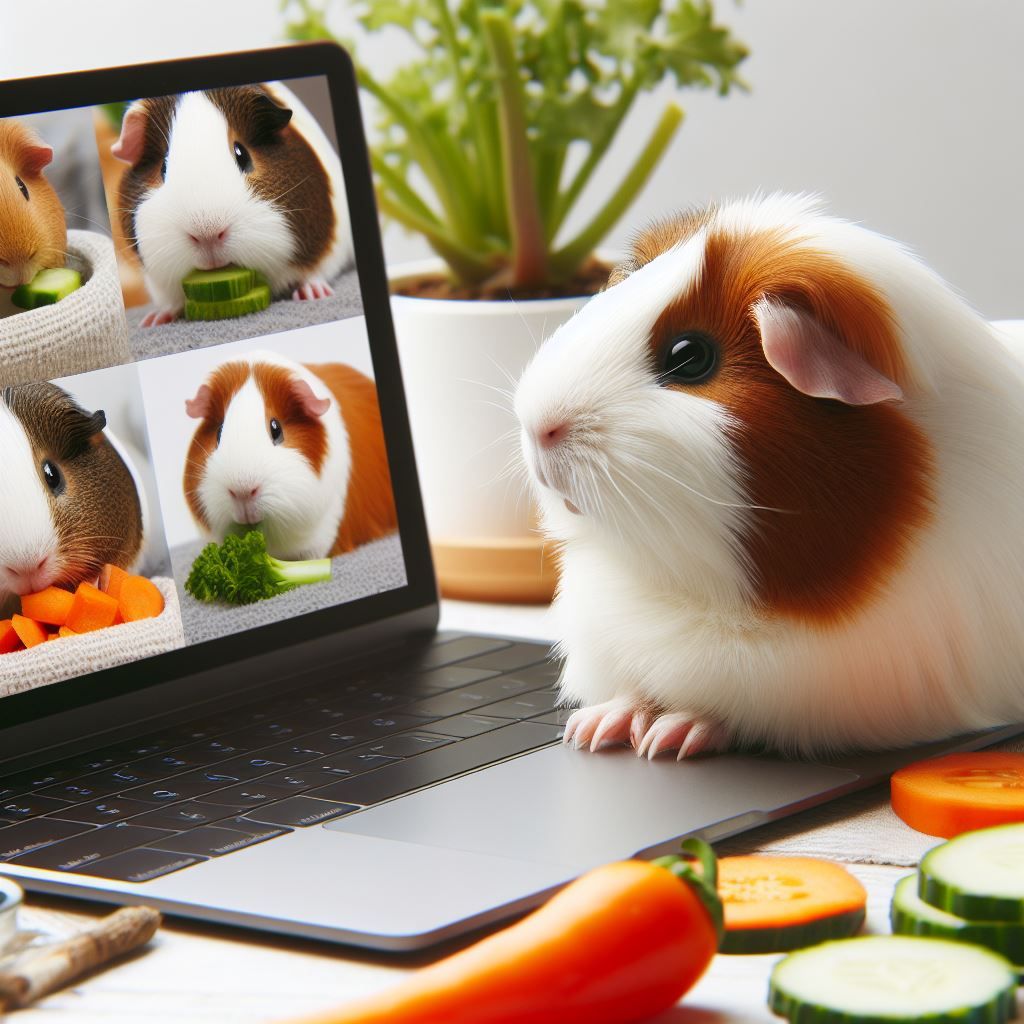 Guinea Pig creating AI Art