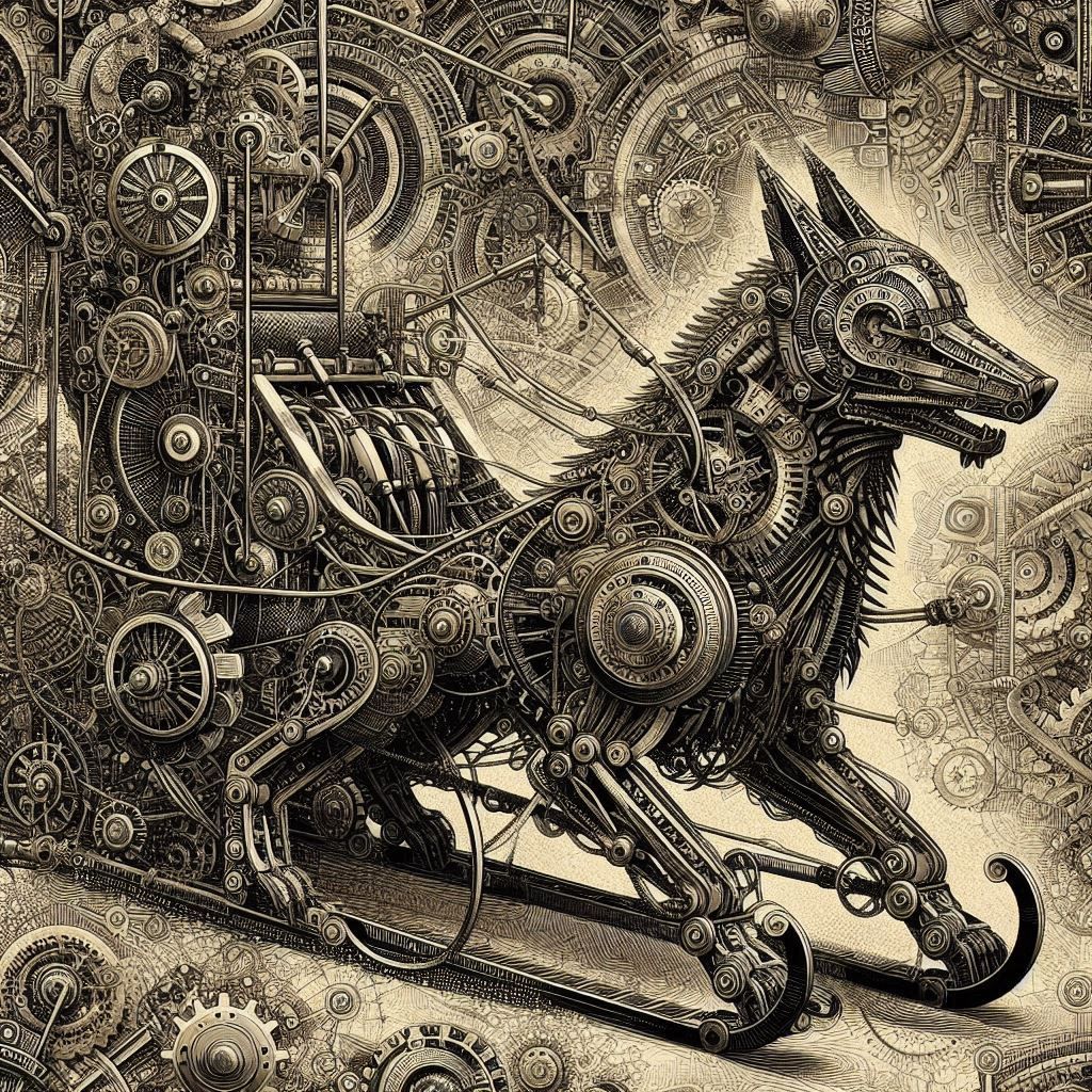 Mechanical dog sled