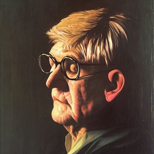 David Hockney by Caravaggio