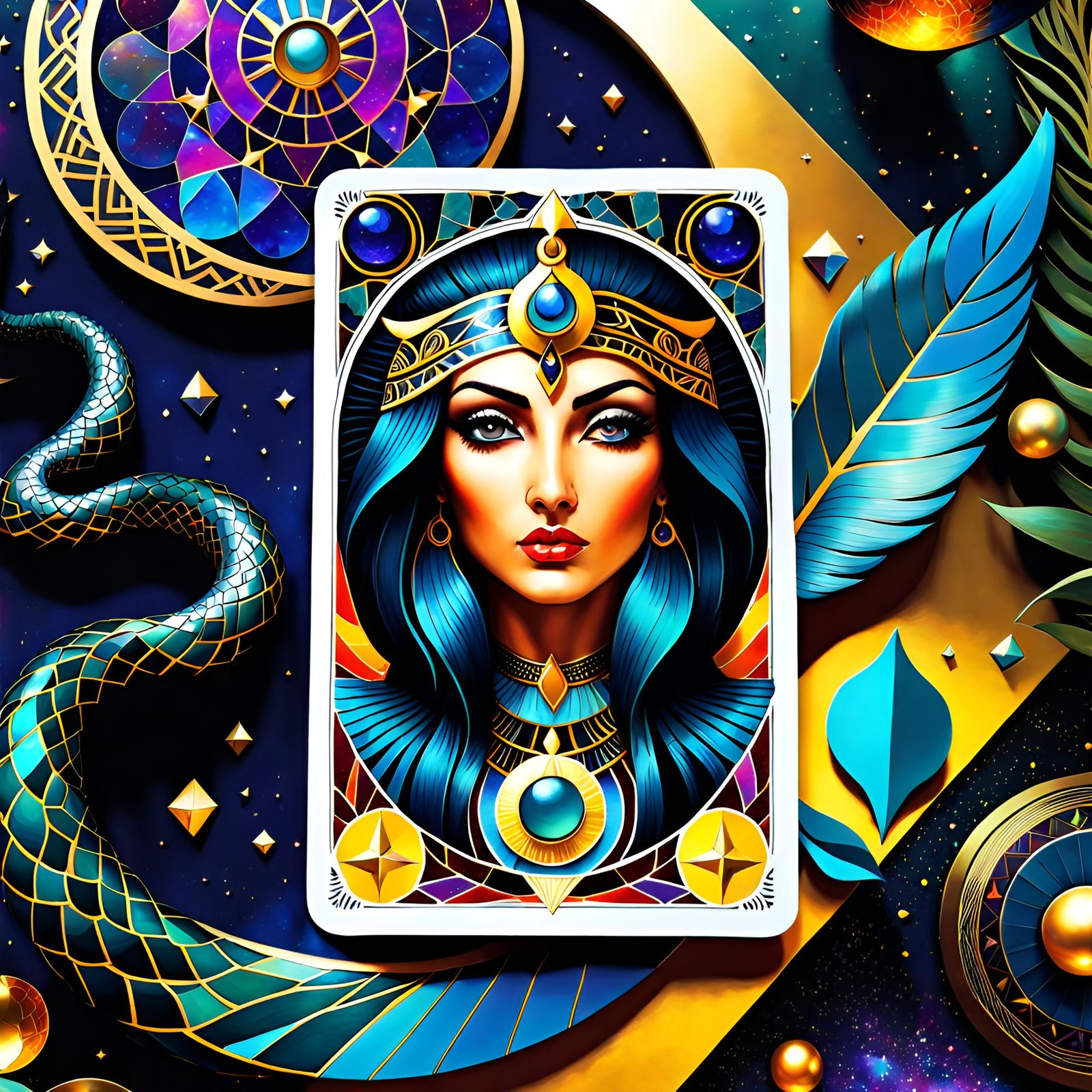 Goddess Tarot Card - AI Generated Artwork - NightCafe Creator