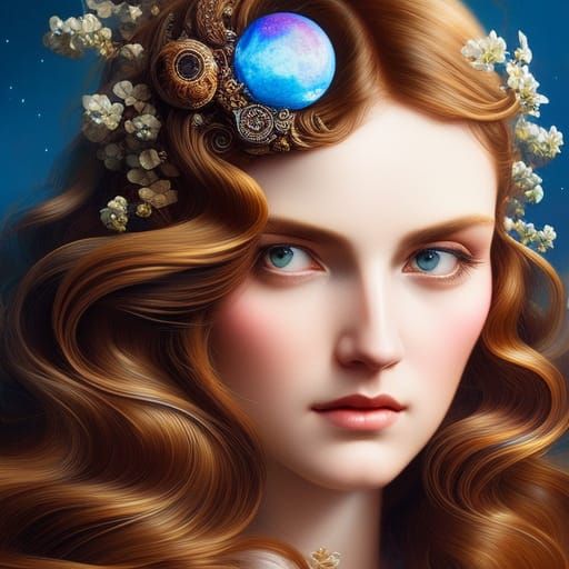 Universe hairclip