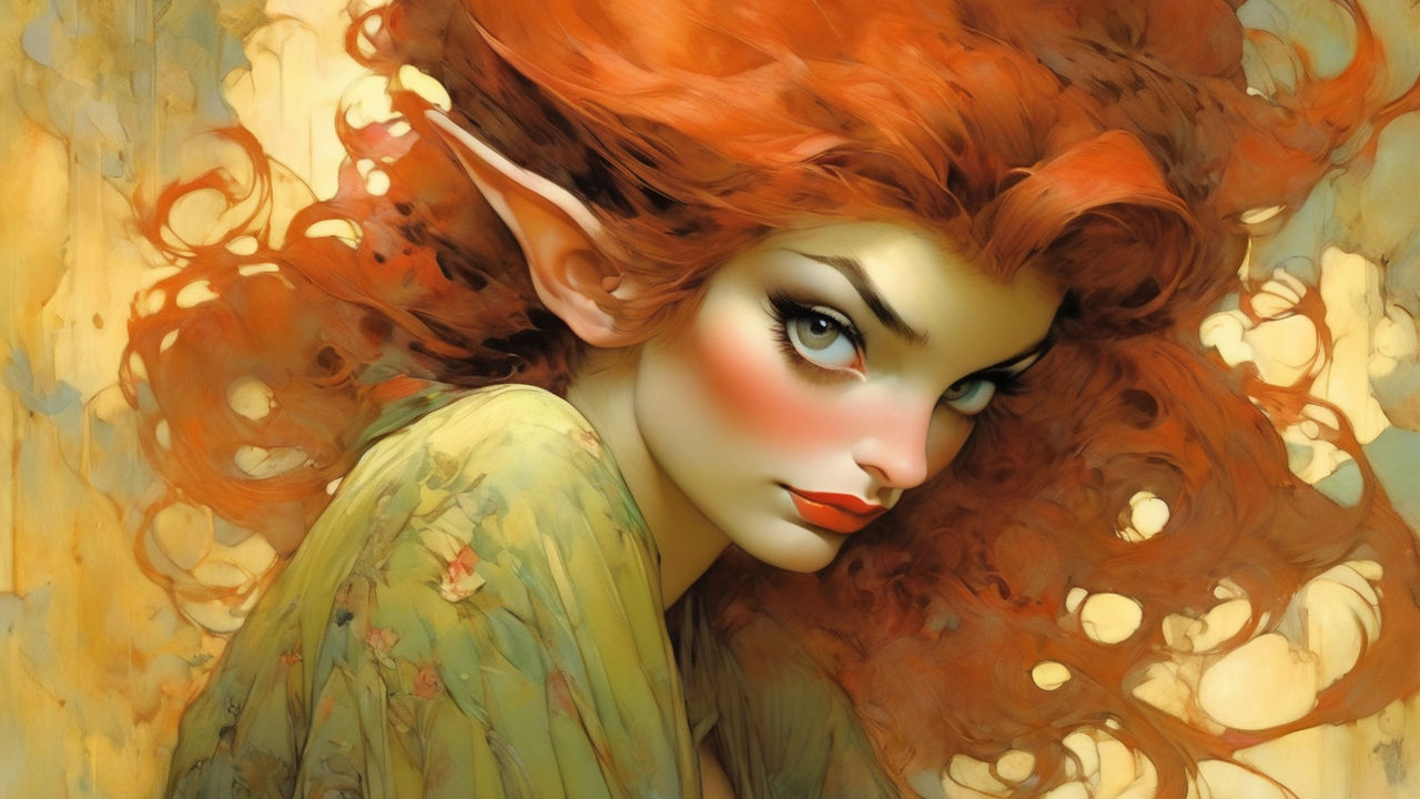 Vintage Fantasy Pin Up