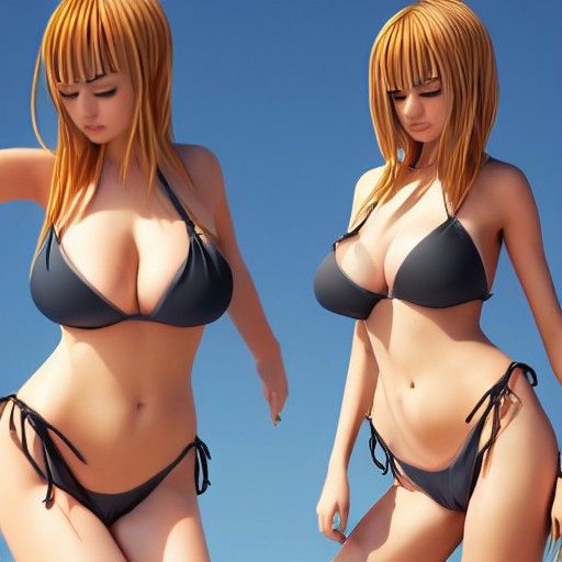 Swimsuit twins