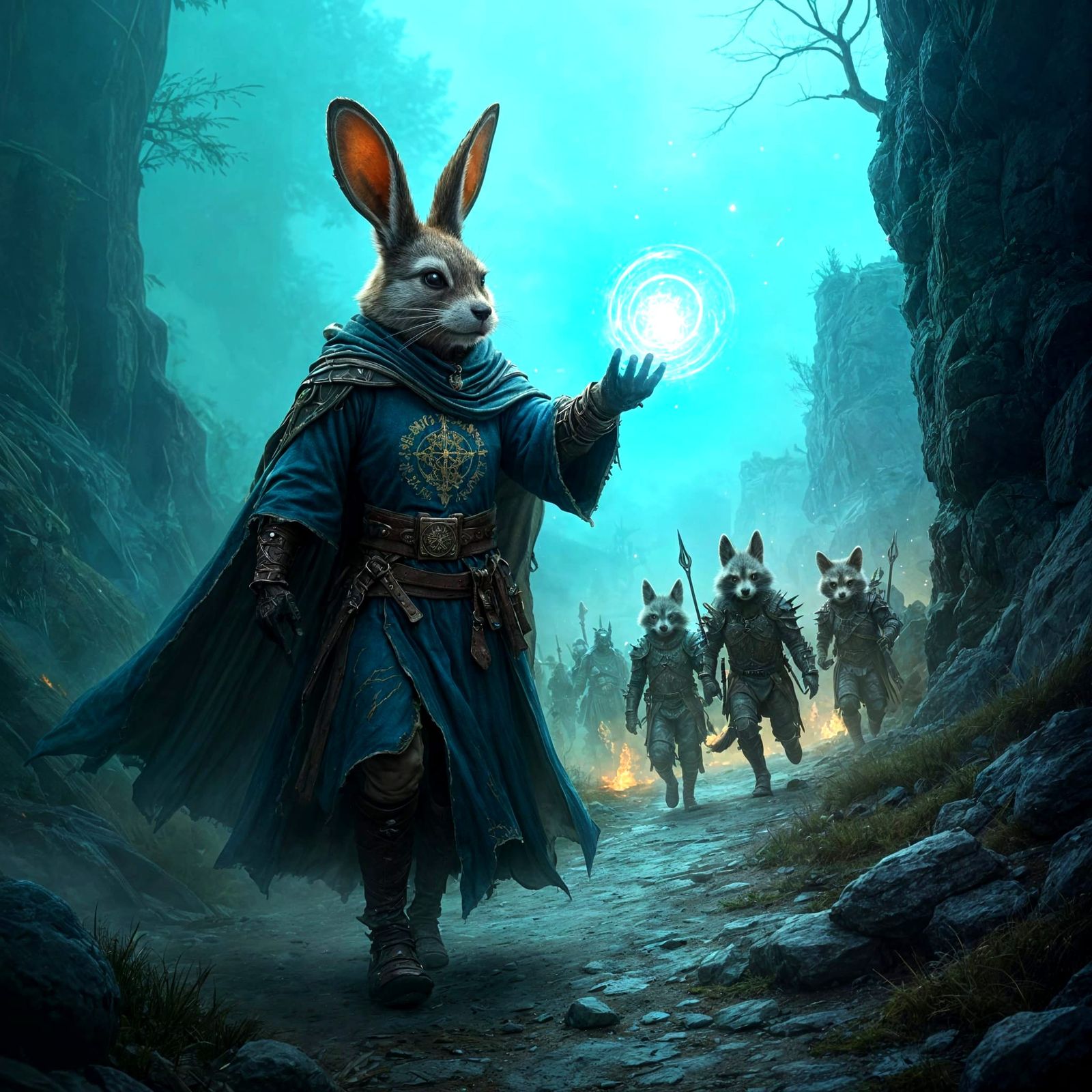Bunny Sorcerer  by @Sherkhal