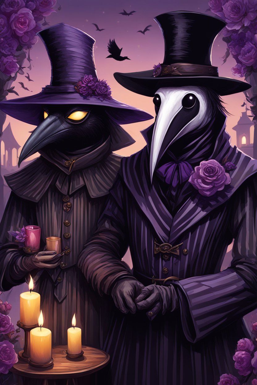 Purple Plague Doctors on a Date