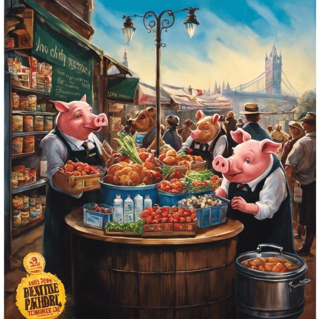 “Everything here looks good to me…you know what? Just throw it all together and I’ll roll around in it for a while. Oink!”  by @Don Myers