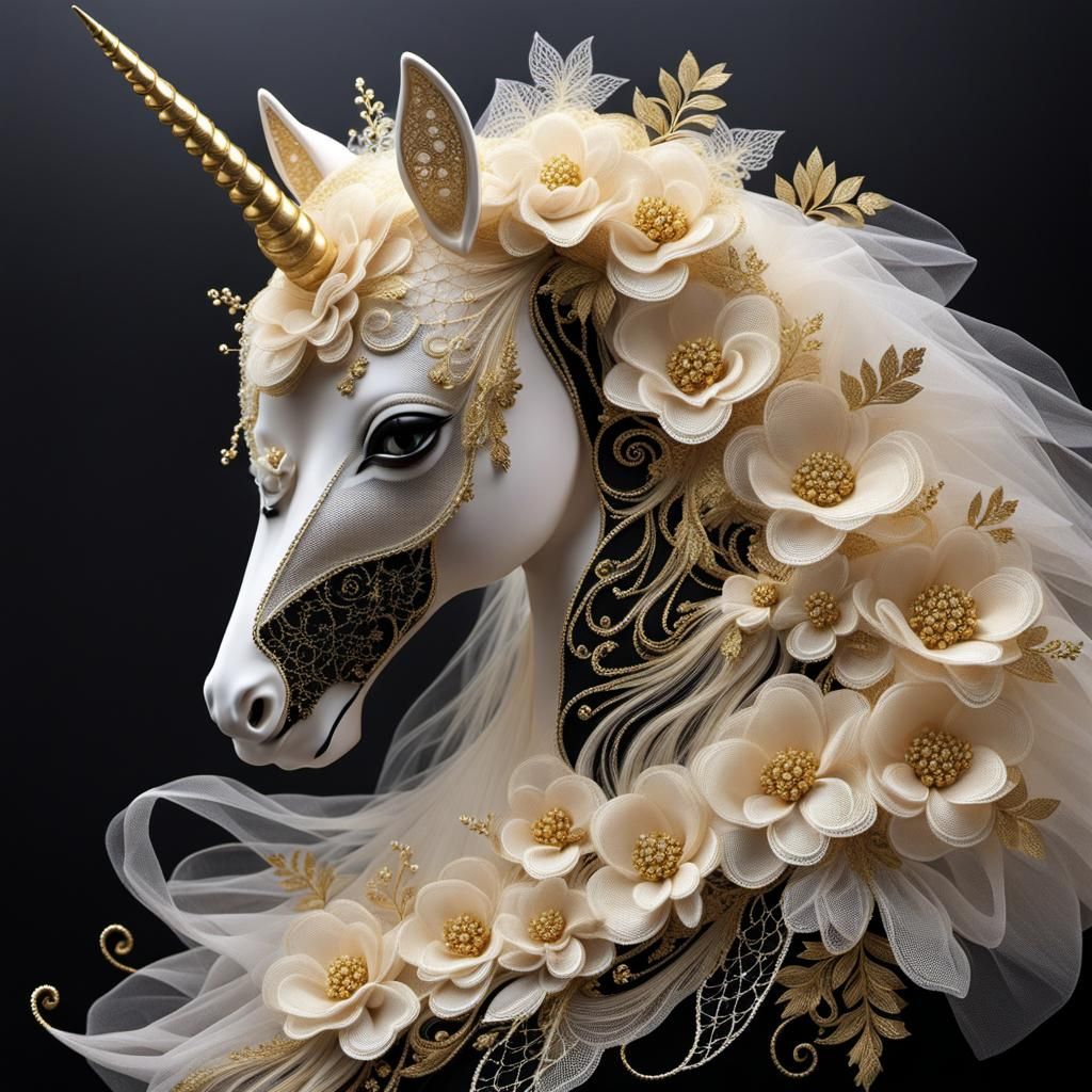 Tulle covered unicorn