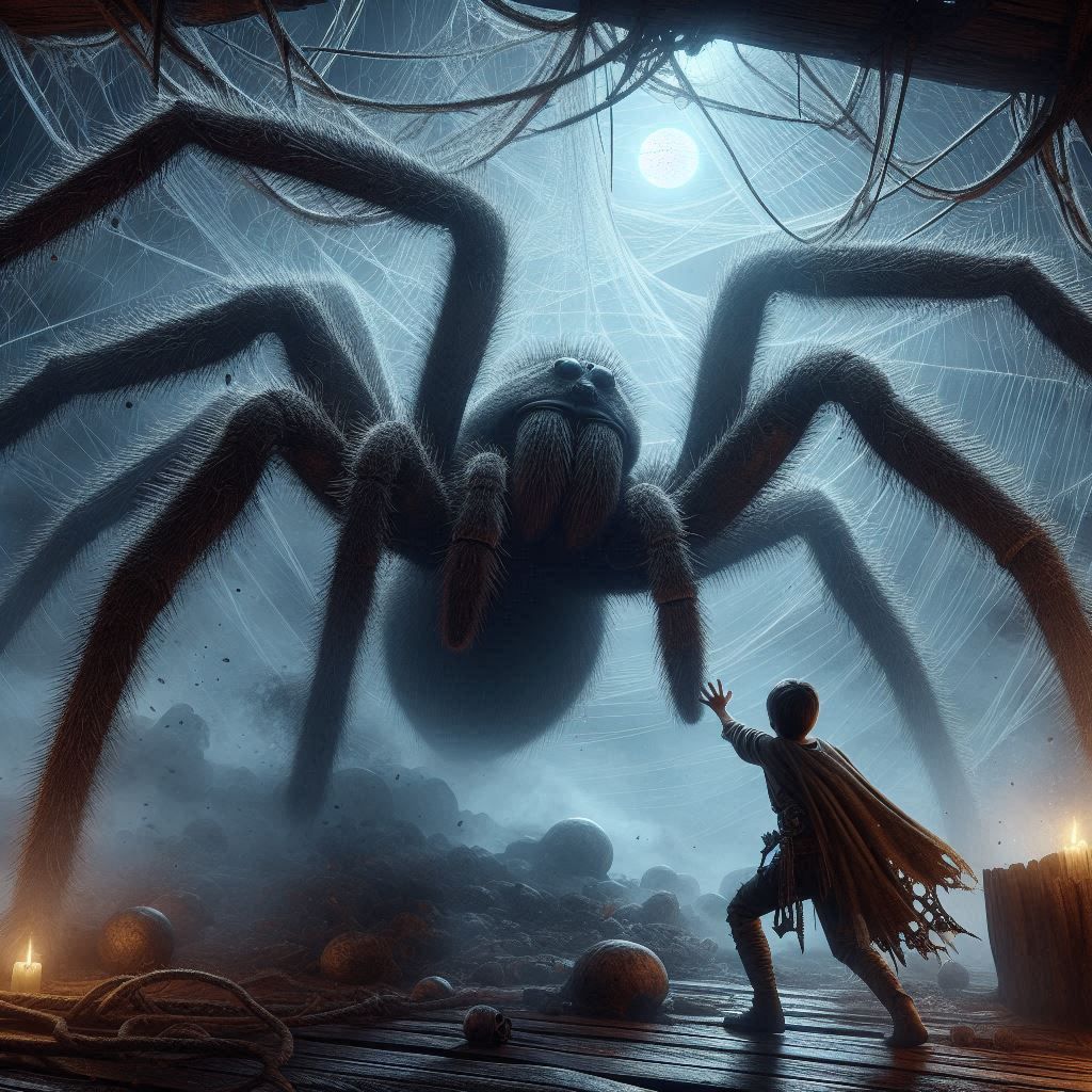 Tarantula from the shadows