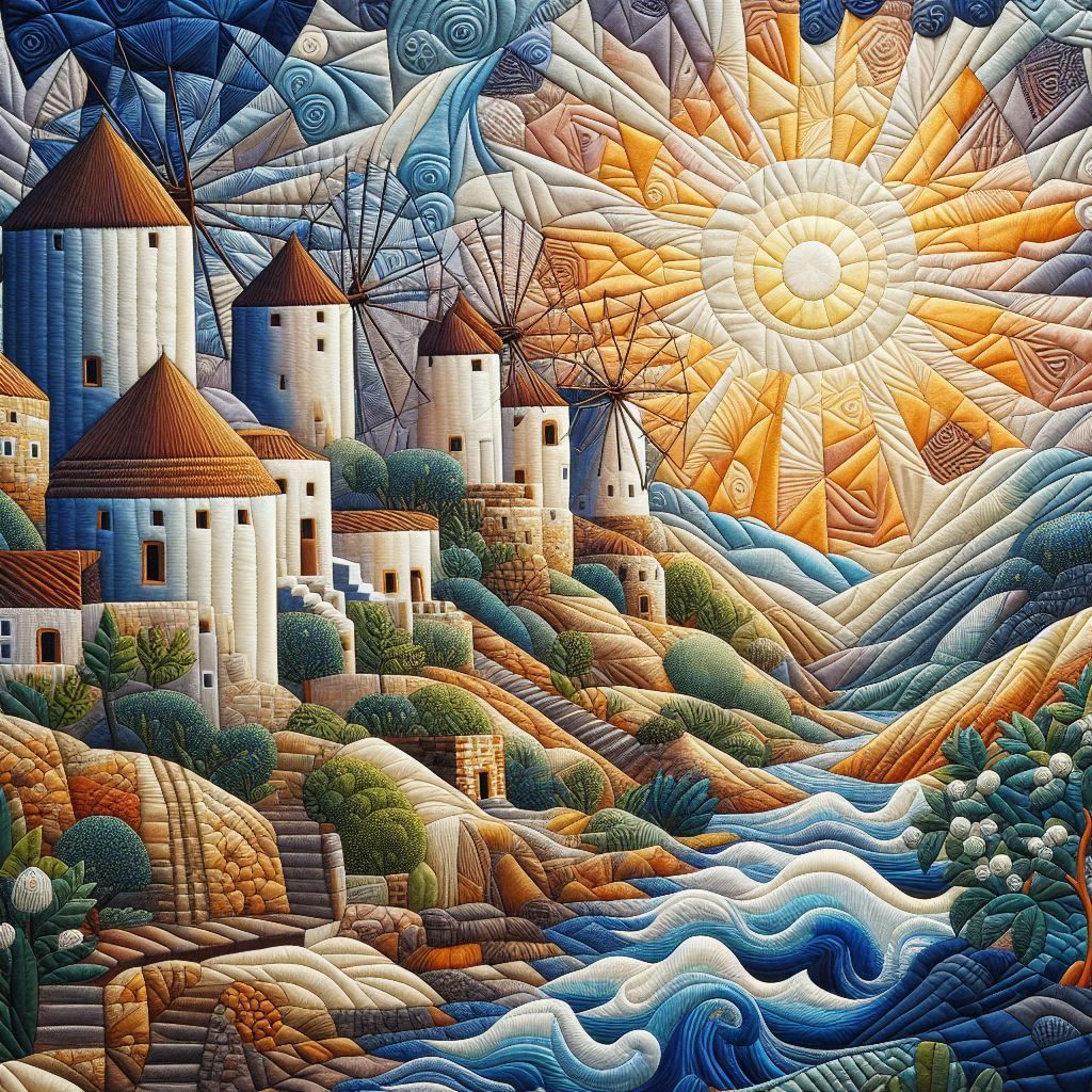 Cretan Windmills Quilt II