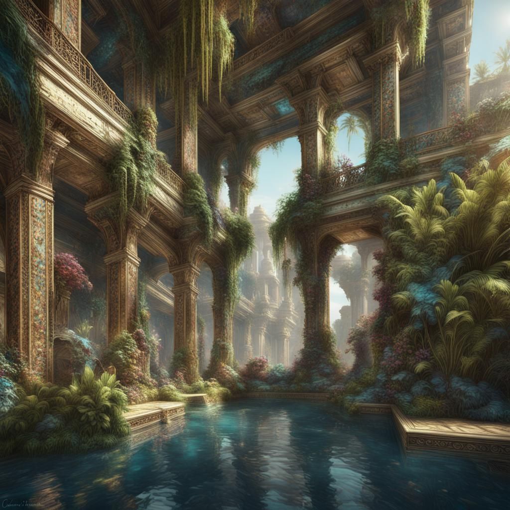 Ancient Ruins (B) - AI Generated Artwork - NightCafe Creator