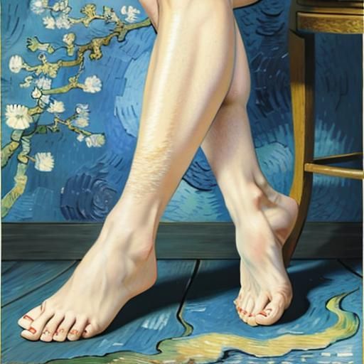  Mona bare foot  Van Gogh 
