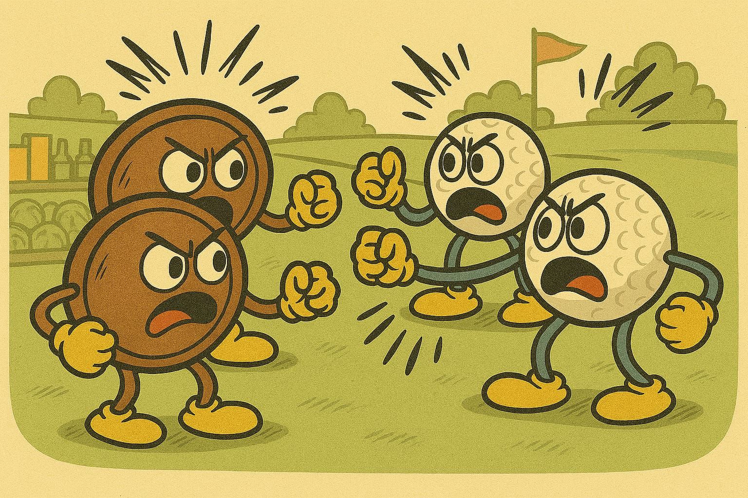 Frisbee vs. Classic Golf: quest 3-4-3