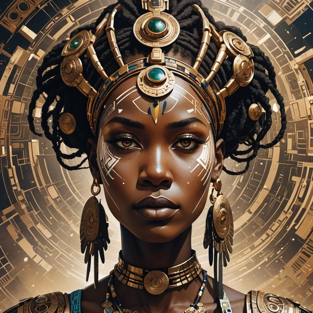 African Goddess of Young Women - AI Generated Artwork - NightCafe Creator