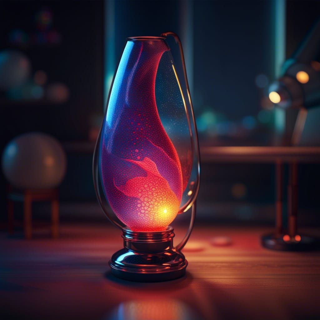 Lamp/ Lava Lamp/light,colors,wave,Particles of light, sparkling