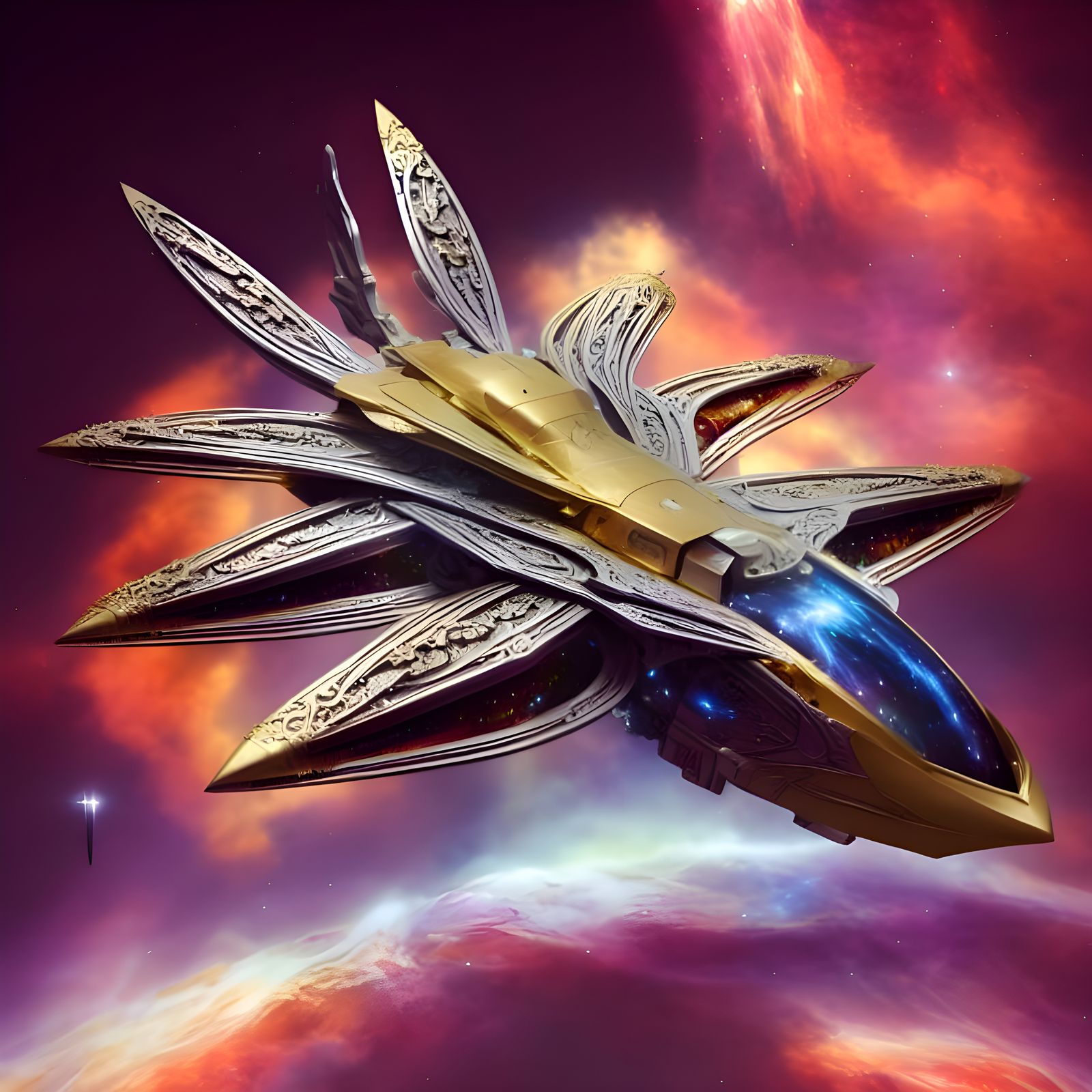 Outer Space Exporation Ship undefined