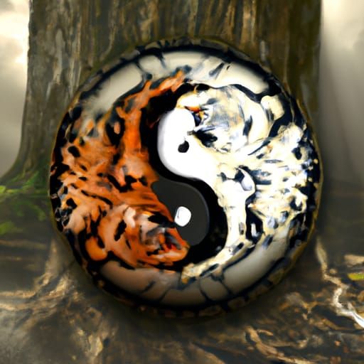 realistic yin-yang...
