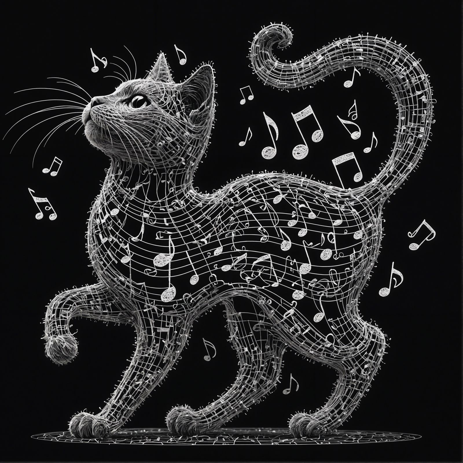 The Strutting Musical Cat  by @Sullivan-Shaw