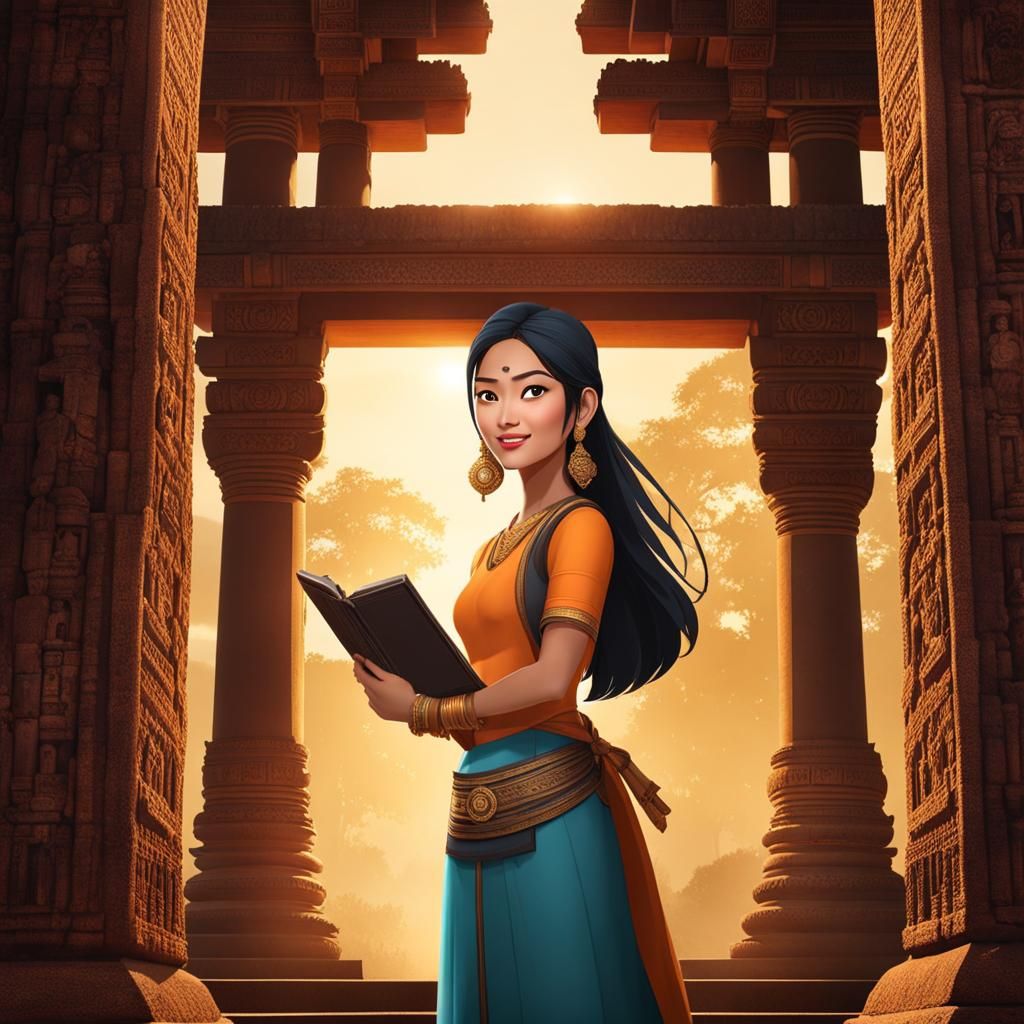 Our story begins with Maya. Cheerful young archaeologist Tho...