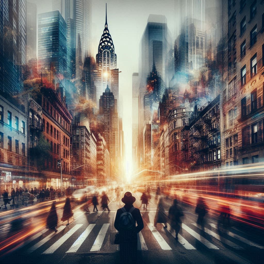 double exposure beautiful fantasy portrait landscape..