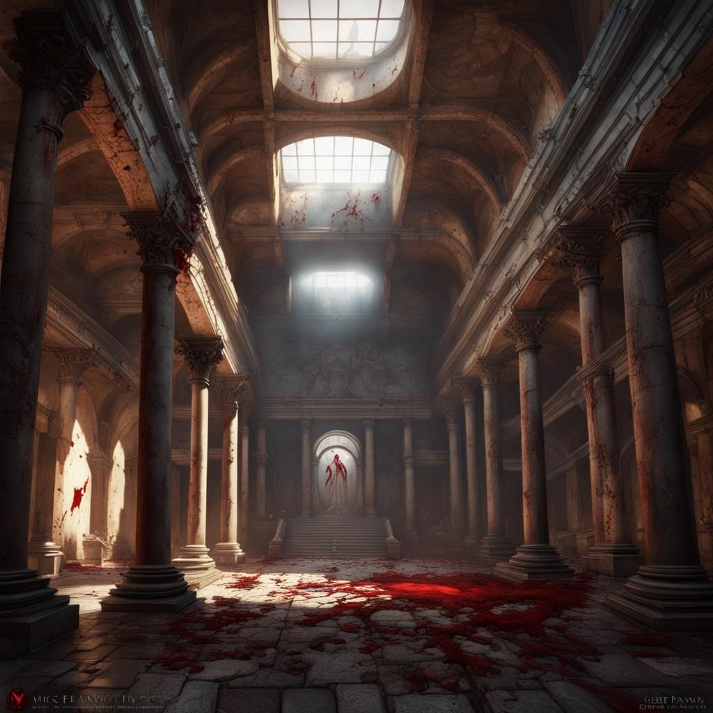 Redwater City Ruins AI Generated Artwork NightCafe Creator