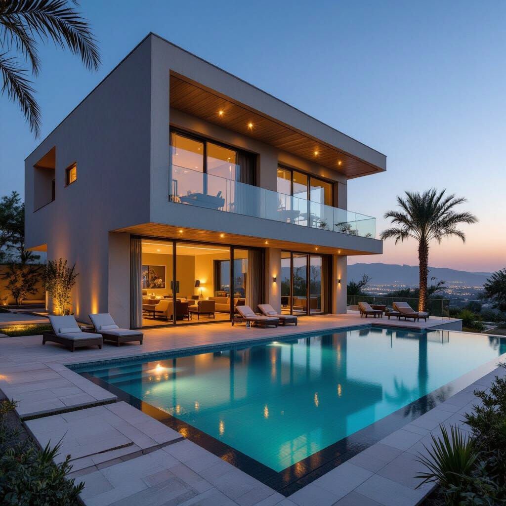 Luxurious Three-Story Villa with Pool