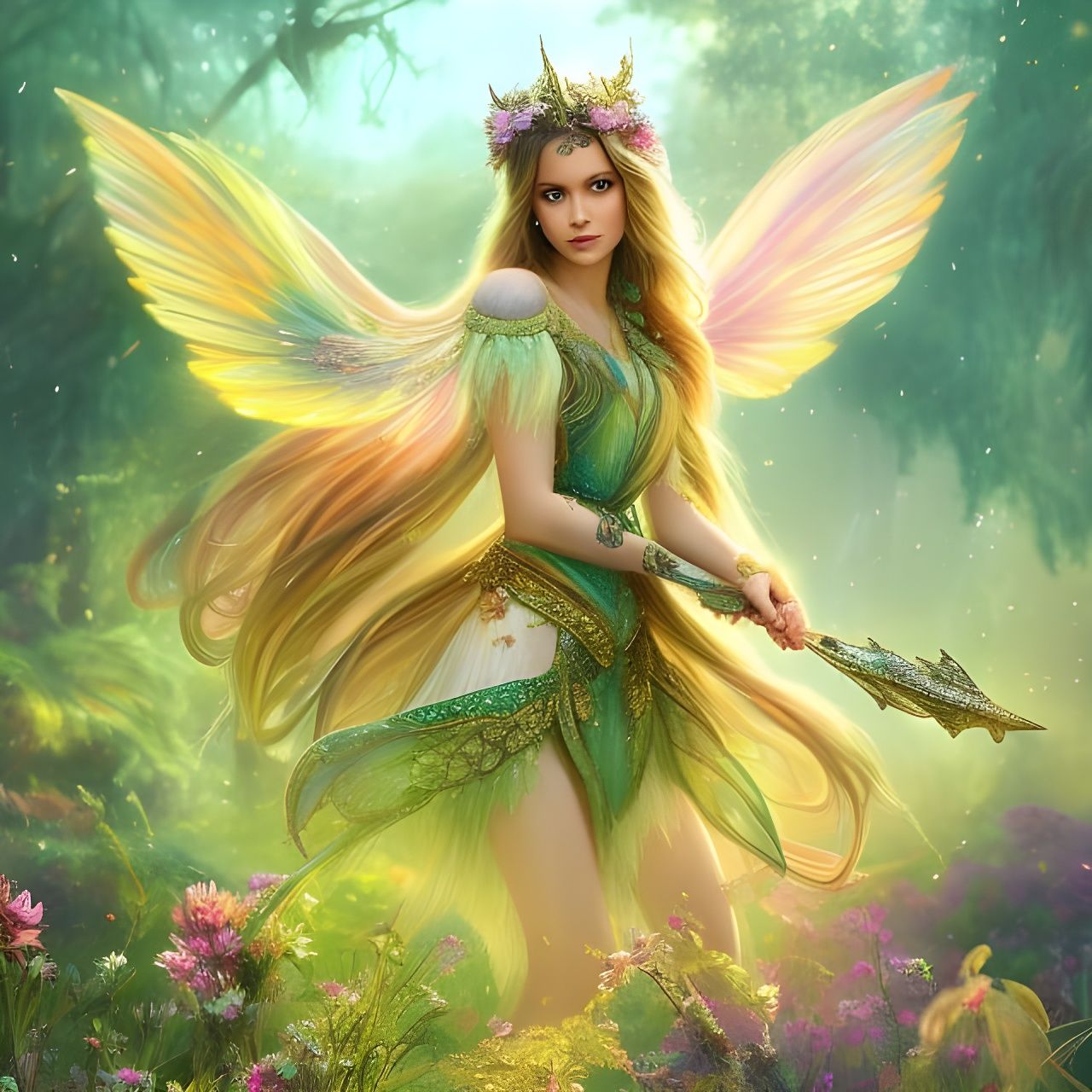 lovely wood fairy - AI Generated Artwork - NightCafe Creator