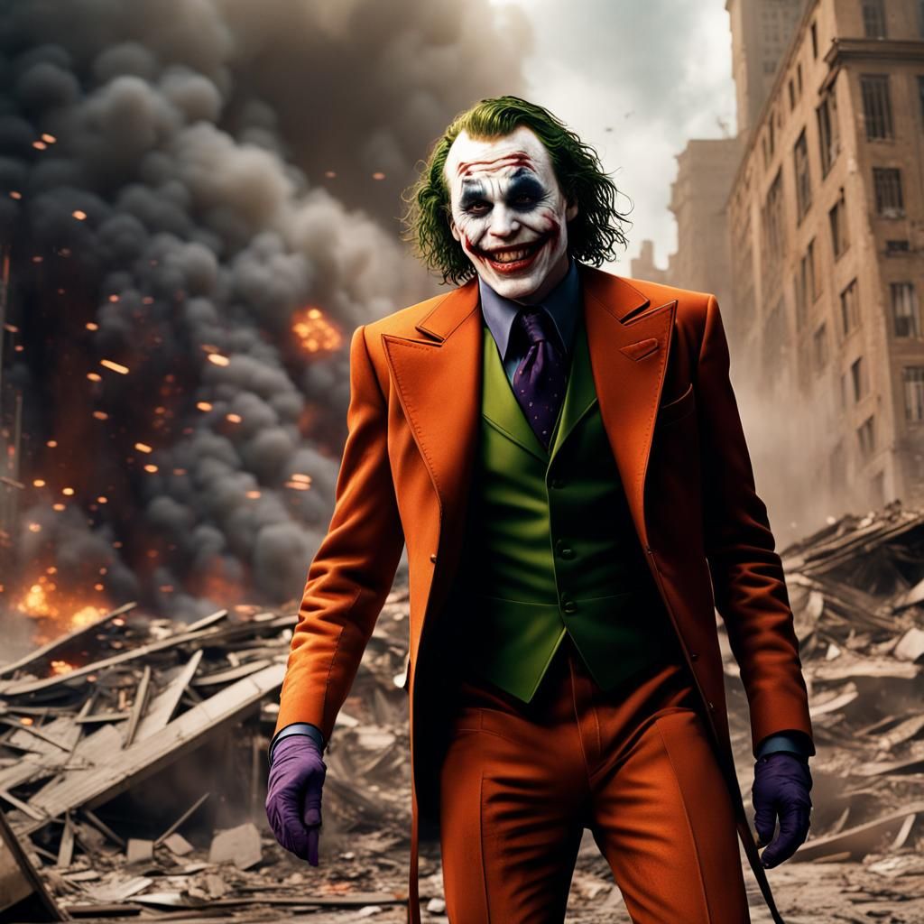 Heath Ledger's Joker, Agent of Chaos - AI Generated Artwork - NightCafe ...