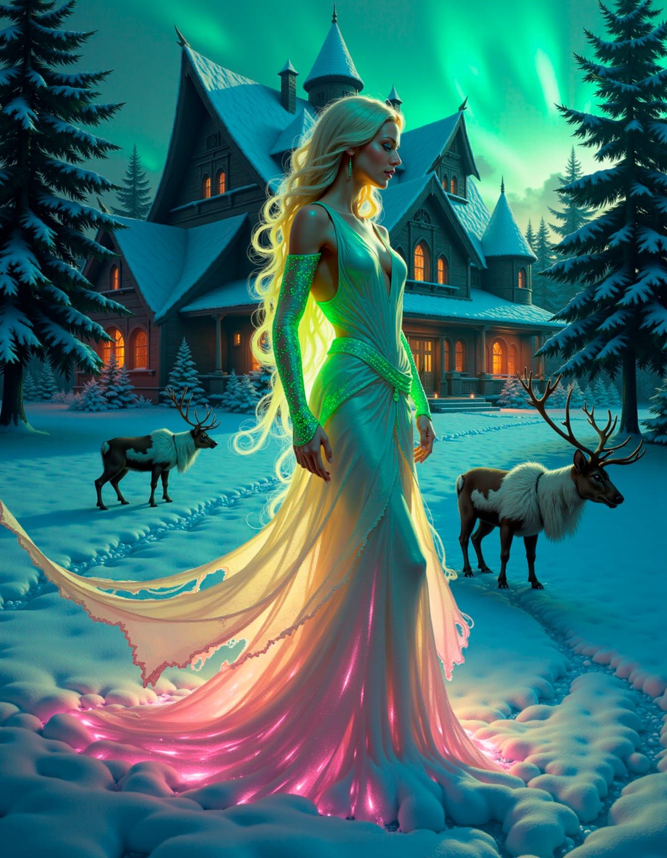 Auriel, the Aurora Weaver ❄️✨ (OC)