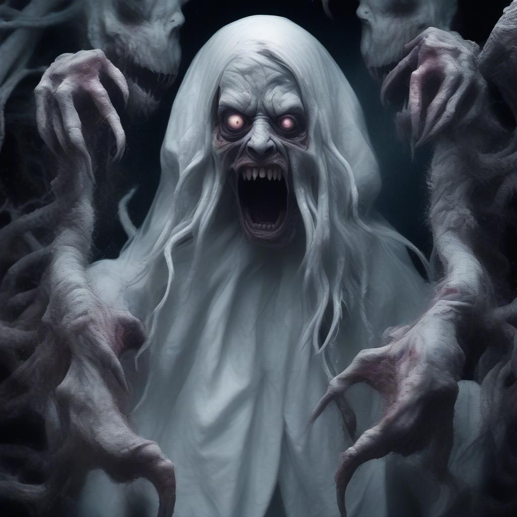 Creepy horror art portrait creation of abeloth from fate of ...