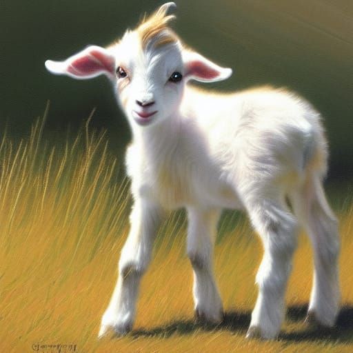 ITS A BABY GOAT!!!!!!