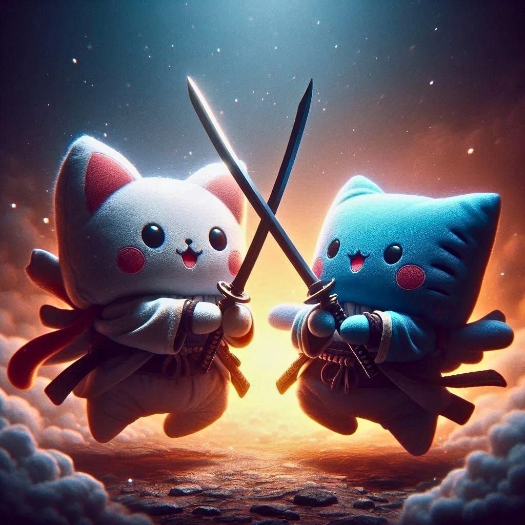 Pillow Fight - prompt by @Cilia