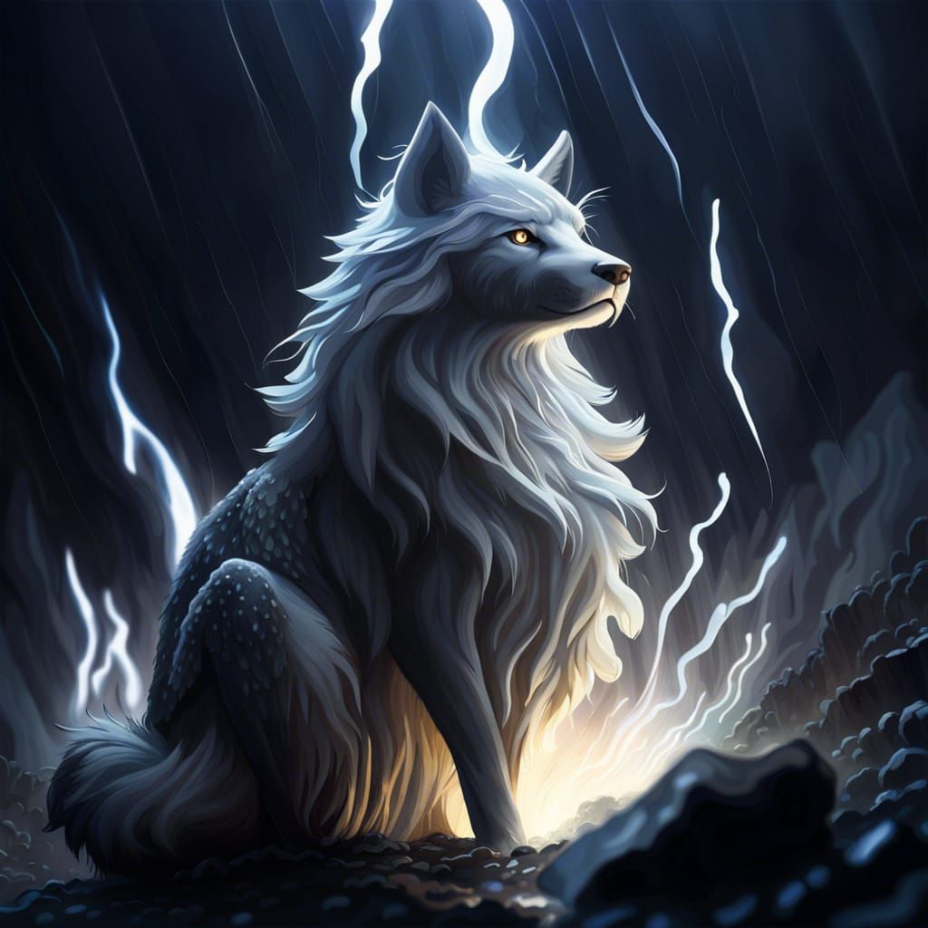 Light Wolf - AI Generated Artwork - NightCafe Creator