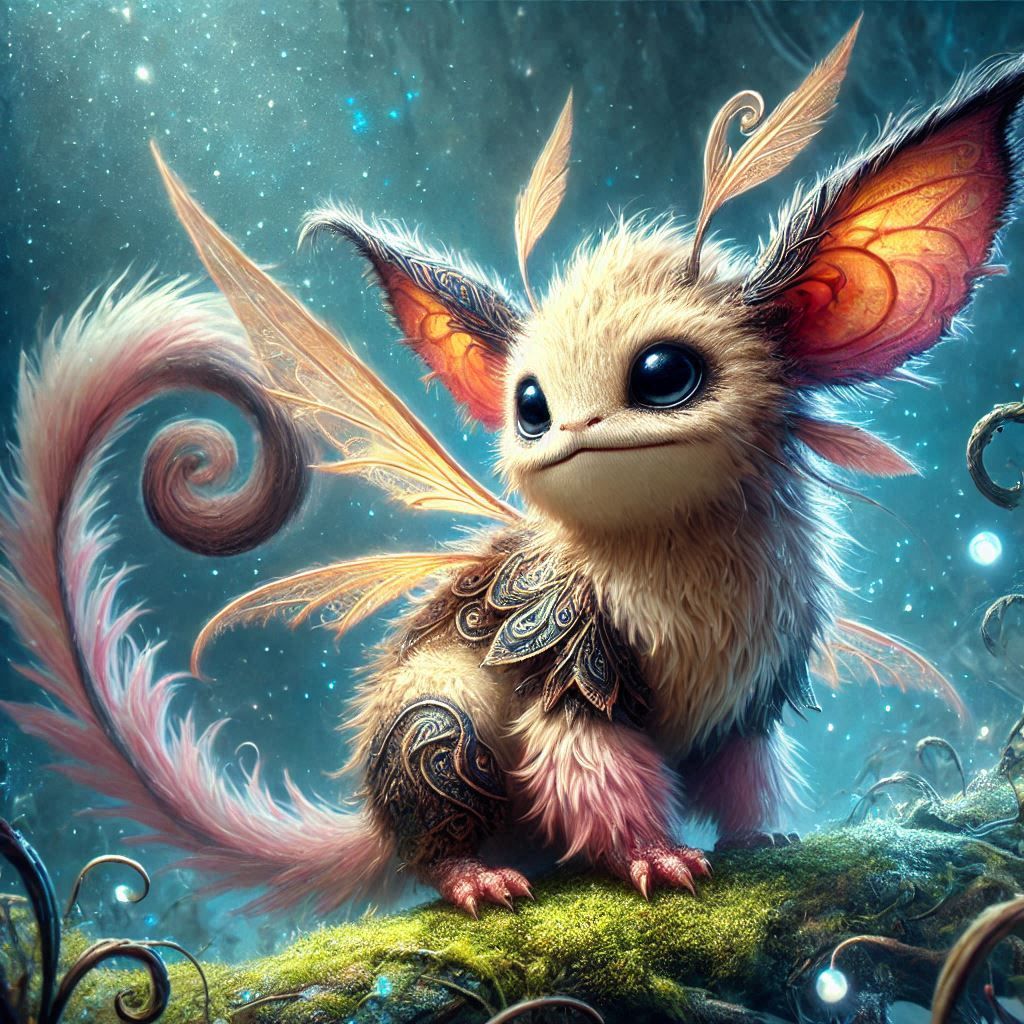 adorable fairy-tale fantasy creature portrait..