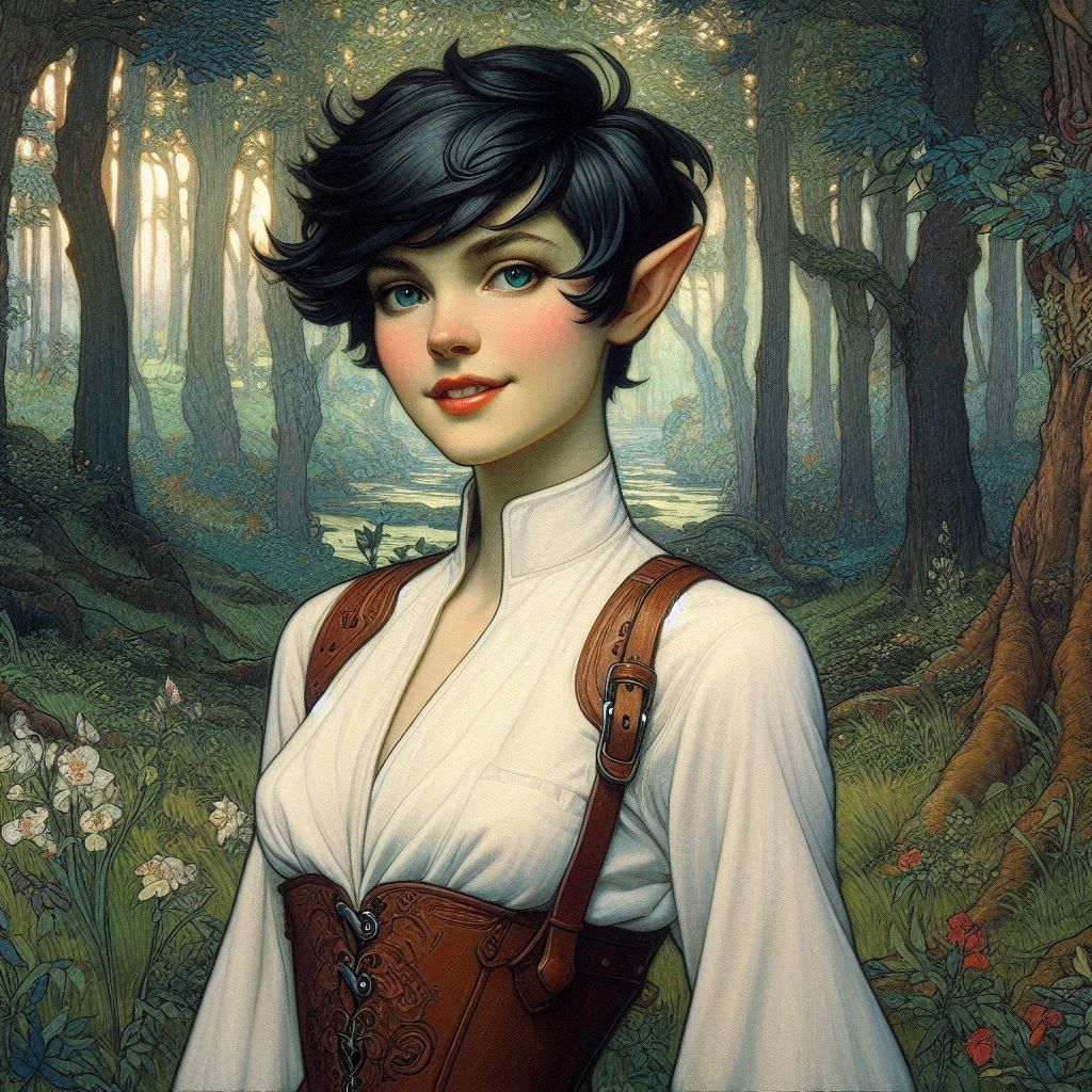 "Ally Mucha" Deco Elf