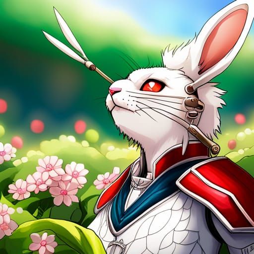 Bunny warrior - AI Generated Artwork - NightCafe Creator
