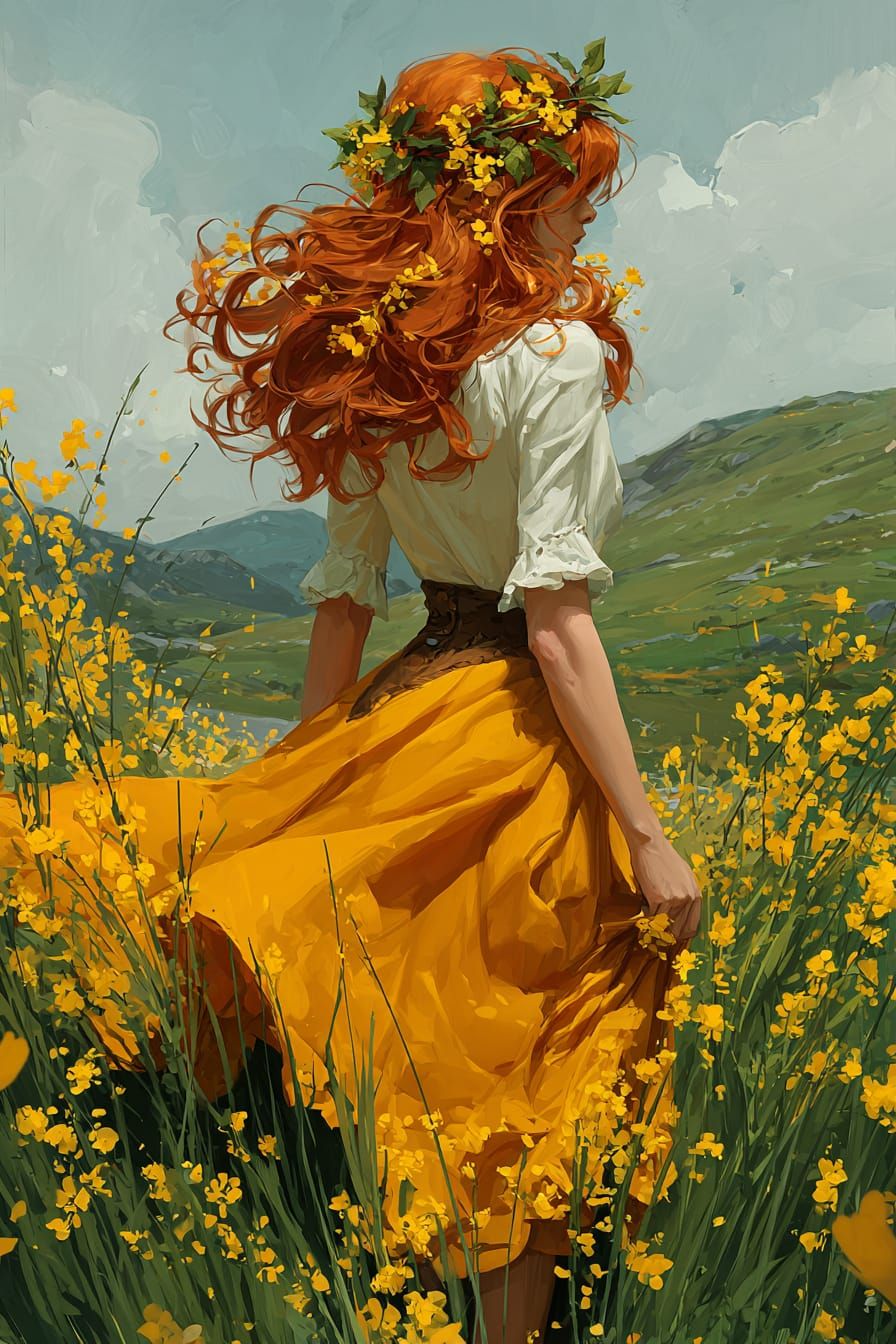 Gentle Light, Flowing Hair