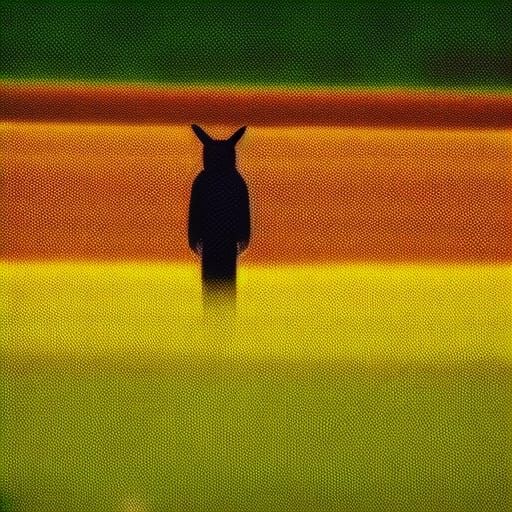 A lone, gaunt, anthropomorphic Hare wearing battle armor is ...